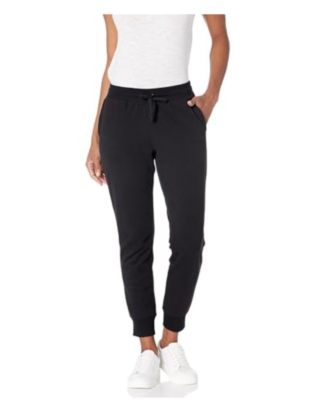 Women's Relaxed Fit Fleece Jogger Sweatpants Mid Rise with Pockets